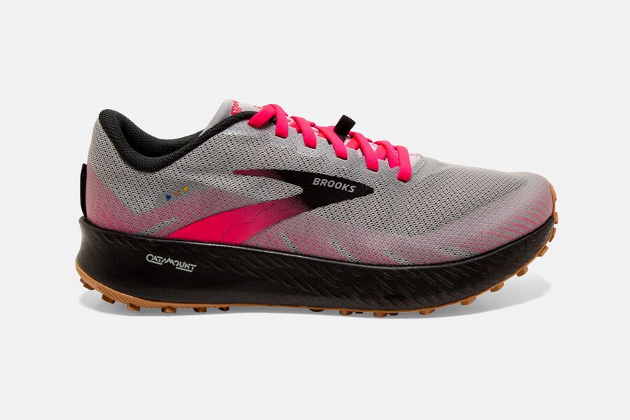 Brooks Israel Catamount Trail Running Shoes Womens - Navy/Pink - FCA-679538